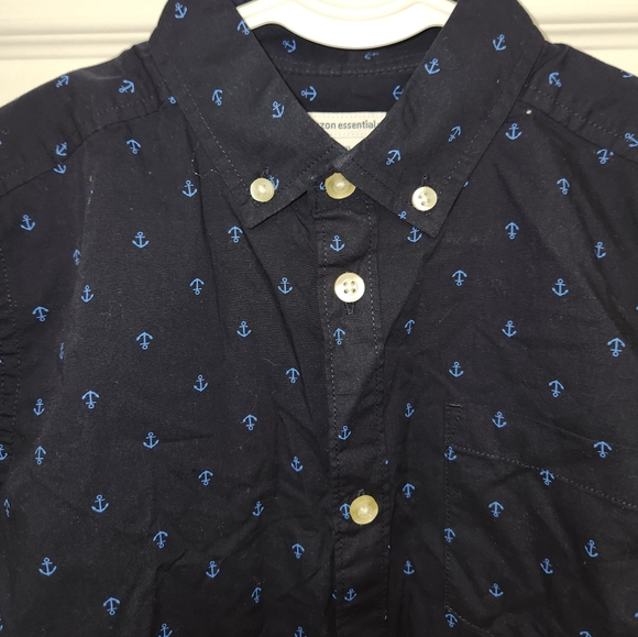 Amazon Essentials Boys Button Down Shirt With Anchors Size 10 L. - Picture 4 of 7